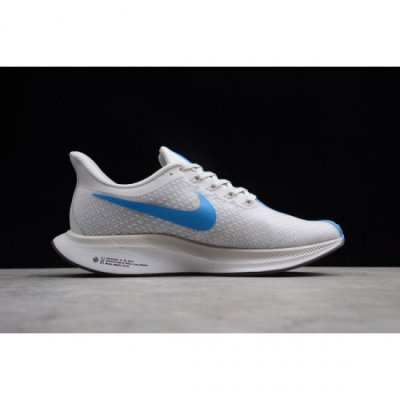 Nike Erkek Zoom Pegasus 35 Turbo Beyaz / Mavi / Gri Koşu Ayakkabısı Türkiye - MNLK045Q